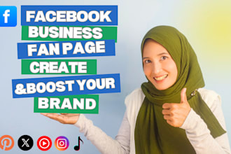 creat and optimize  facebook business page with professional branding