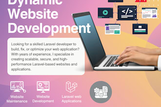 develop, fix, and optimize laravel websites and web apps