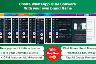 create whatsapp CRM software with your own brand name