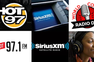promote your songs exclusively on hot97, college radio, siriusxm  radio station