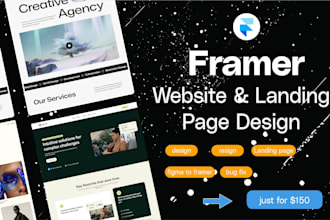 build responsive saas, portfolio or business website on framer