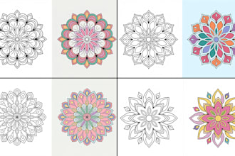 create mandala coloring pages for kids with sample image