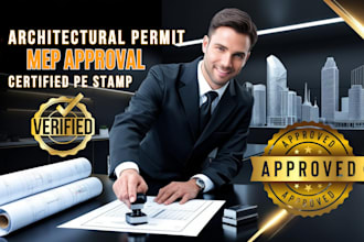 review, stamp, and seal all architectural drawings across USA for city permit