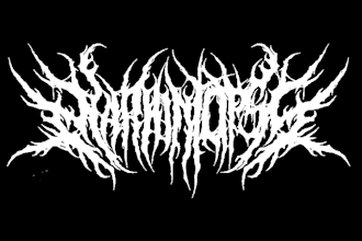 create death metal, black metal, and brutal death metal logo