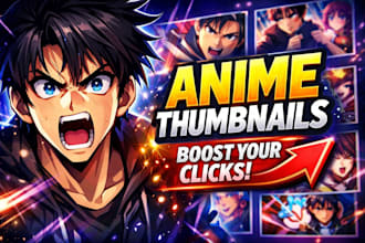create manhwa or anime thumbnails for your video