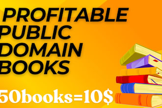 provide you complete illustrated public domain books to publish on amazon KDP
