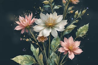 do paint watercolour botanical illustrations