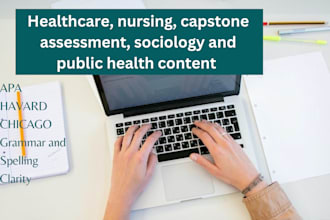 do healthcare, nursing, capstone assessment, sociology and public health content
