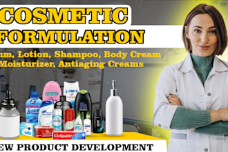 develop formulations for organic cosmetic and skin care products