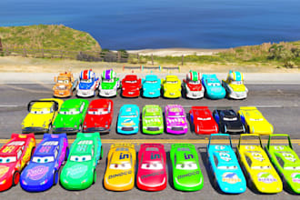 gta 5 disney cars collection mc queen cars gta v
