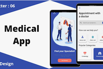 develop medical app, doctor appointment app, pharmacy app, health, hospital app