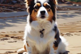 paint a watercolor portrait of your pet or animal
