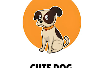 do modern animal dog pet care veterinary logo