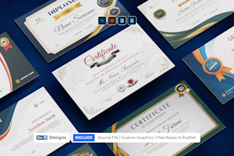 design bulk professional, diploma, or award certificates