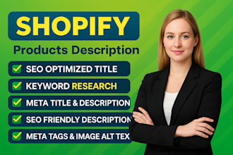 write shopify product descriptions for your ecommerce