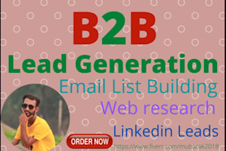 do leads b2b and proper email list