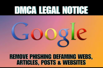 submit legal request to remove defamatory news and mugshots from google search