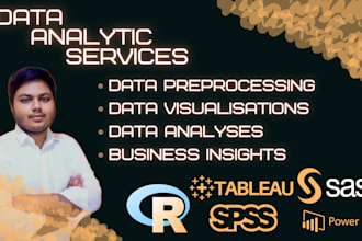 explore, visualize, and analyze your raw data using r, spss, tableau