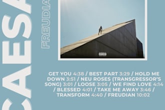 create album posters and artworks for your favourite artists or albums