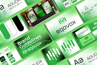 create  logo brand identity guidelines, brand book, and branding