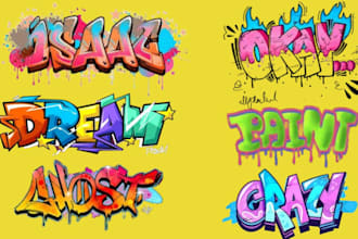 do a graffiti art logo for your brand, business, or company