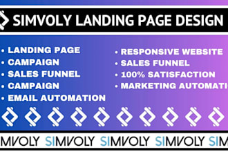 design responsive simvoly landing page website simvoly page