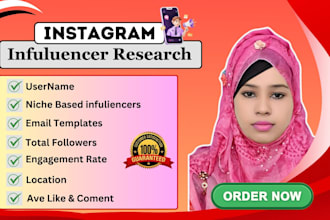 do instagram influencer research email list and outreach