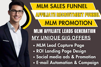 do mlm sales funnel, mlm promotion, affiliate recruitment, mlm network marketing