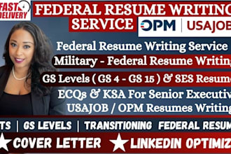 write federal resume for usajobs, executive resume, ksa response, resume writing