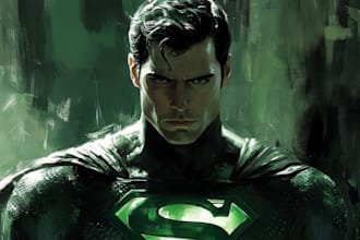 do comic book marvel or dc comic character illustration