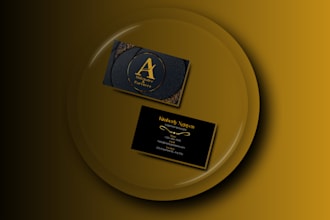 do professional visiting card or luxury business card for your brand identity