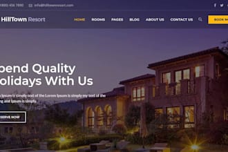 create vacation rental,travel agency, hotel booking website