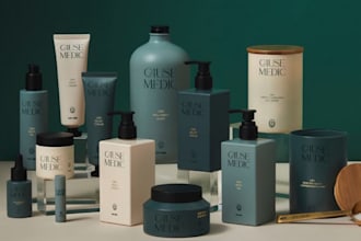 design elegant labels and packaging for skincare and beauty products