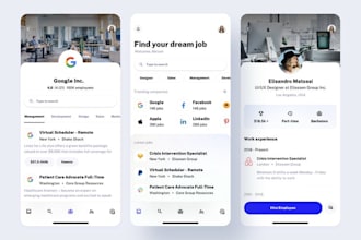 develop job portal app, recruitment portal app, job seekers app, job posting app