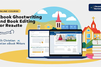 ebook ghostwriter book editor online course real estate, christian ebook writer