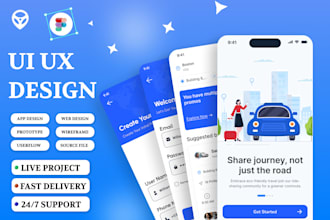 do mobile app UI , web UI design in figma