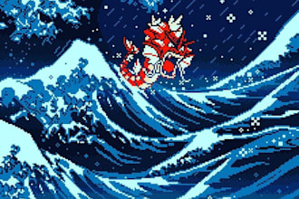 make 8 bit or 16 bit sprites for games or pixel art