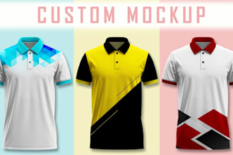turn your polo shirt idea into a premium quality mockup