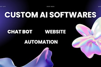 build custom ai chatbot, ai website and openai gpt software