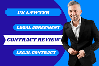 be your UK solicitor for legal agreements, legal contract, contract review