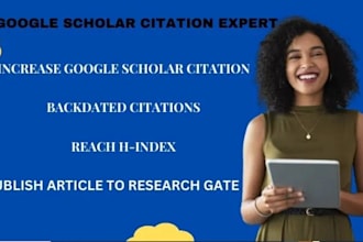 increase google scholar citations, journals, backdated citations, researchgate