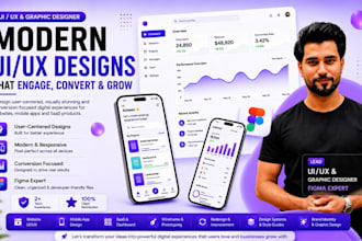 design UI UX for mobile apps and websites in figma expert