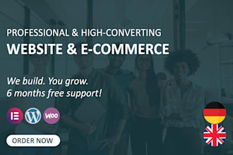 design a custom website, ecommerce, blog, landing page, ads, all in one