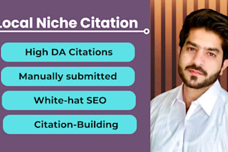 build high da niche citations for plumbing, roofing, hvac, real estate