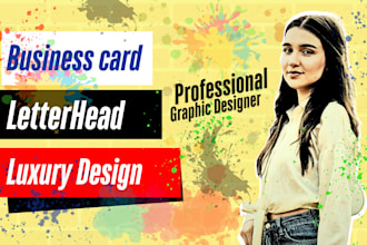 create professional digital business card design luxury letterhead make build