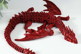 model custom articulated 3d animals for printing or animation