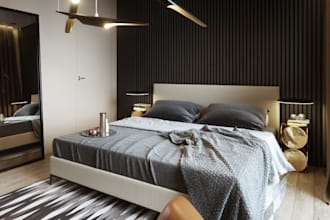 remodel 3d interior design, pantry, bedroom, kitchen,3d max, dialux d5 rendering