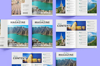 design ebook pdf lead magnet, journal, workbook, product catalogue, magazines