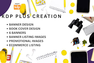 banner promotional a plus content banner KDP listing images design setup canva