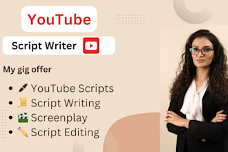 do video script writing for your youtube channel